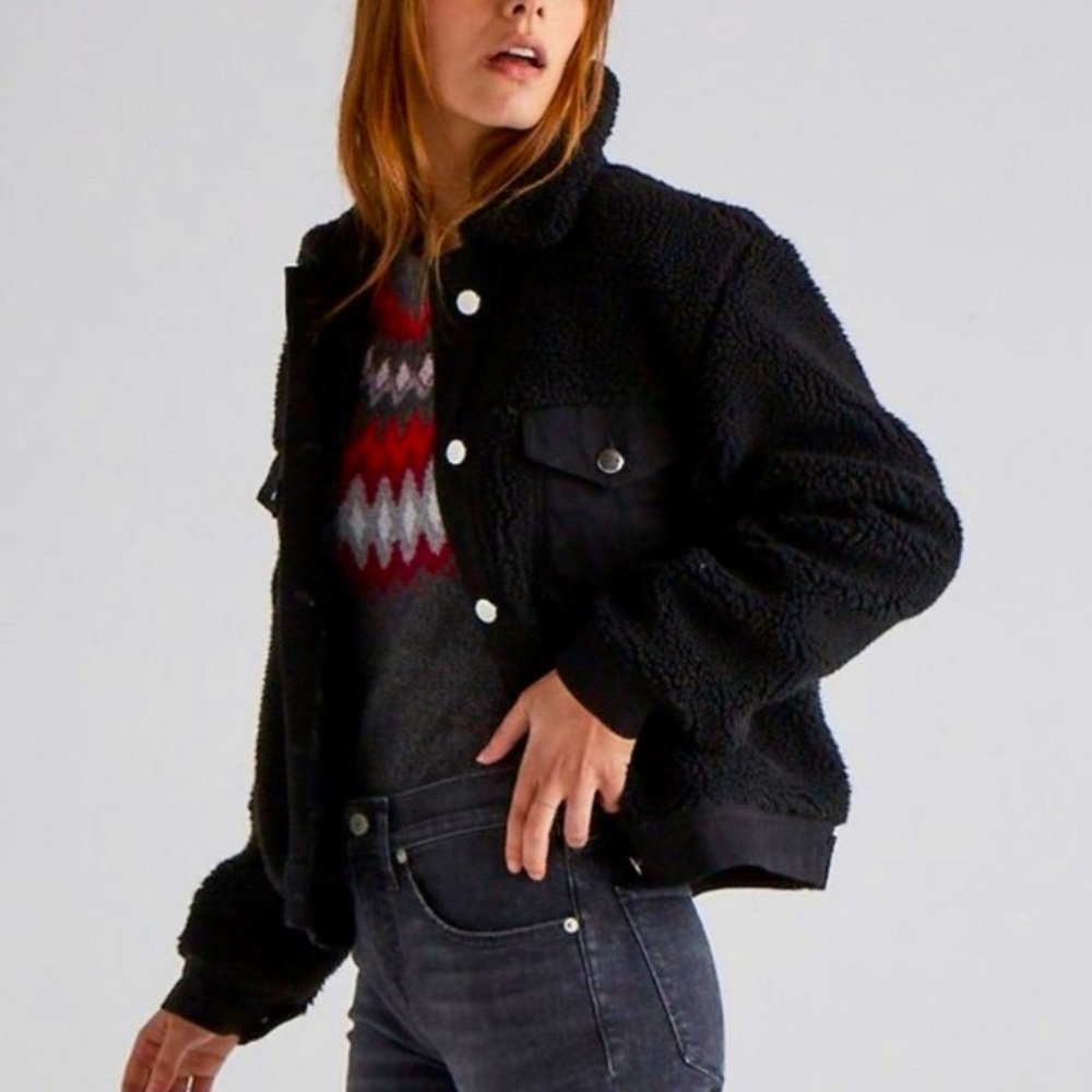 NWT - Lucky Brand Women’s Sherpa Trucker Teddy Jacket